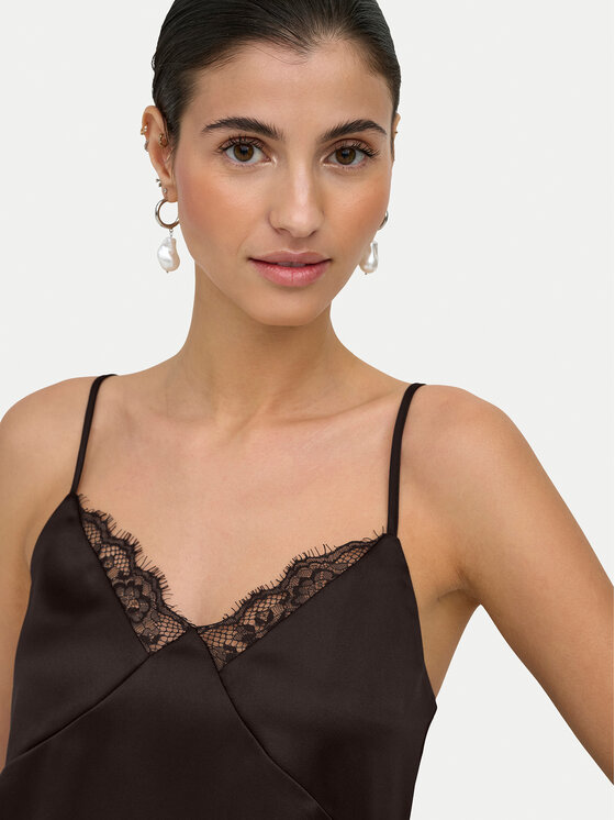 ONLY ONLY Top Faraya 15380254 Marrón oscuro Regular Fit