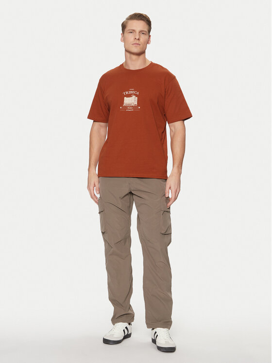 Jack & Jones Jack & Jones Póló Boston 12273400 Barna Relaxed Fit