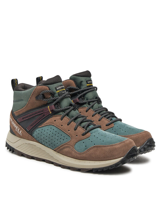 Merrell Черевики туристичні Merrell Wildwood Mid Ltr Wp J068031 Зелений