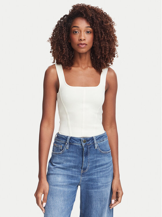Guess Guess Top W6YZ08 Z0979 Crema Slim Fit