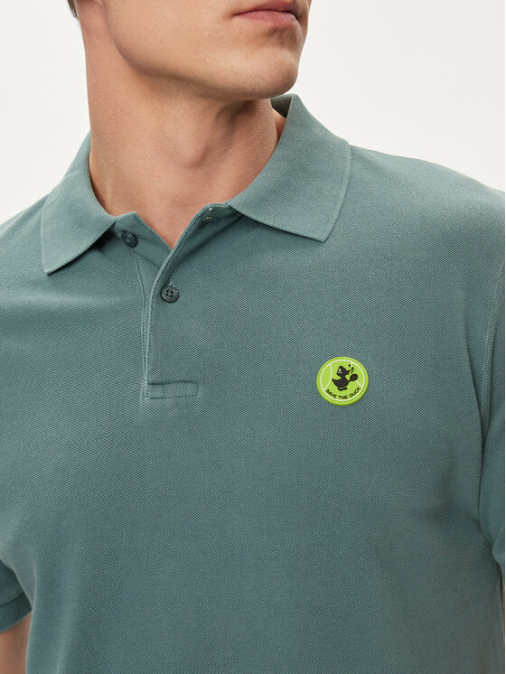 Save The Duck Save The Duck Поло Ovidio DR1213M-BATE18 Зелений Regular Fit