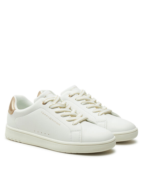 Tommy Hilfiger Sneakersy Tommy Hilfiger Low Cut Lace-Up Sneaker T3A9-33736-1355 S Biały