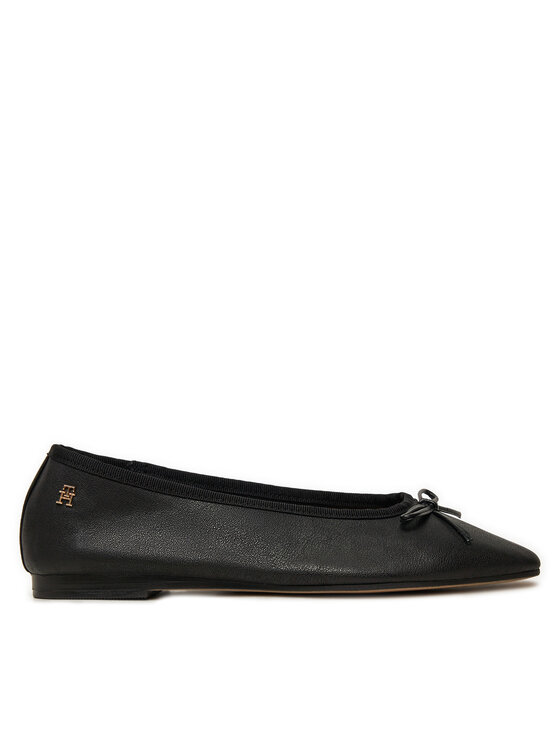 Tommy Hilfiger Ballerine Tommy Hilfiger Soft Leather FW0FW08355 Nero