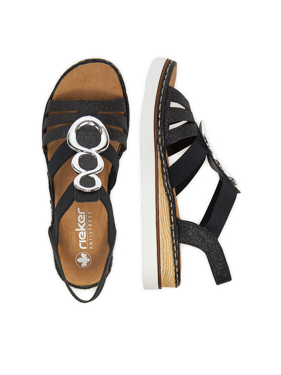 Rieker Sandale Rieker 679L4-00 Negru