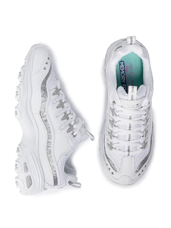 Skechers Сникърси Skechers D'lites Now&Then 11923/WSL Бял