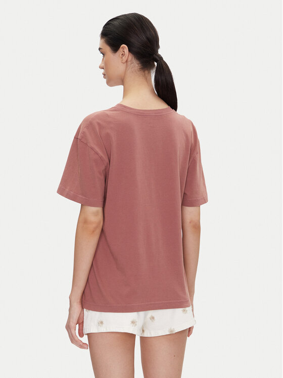 Lee Lee Футболка Vintage 112363834 Рожевий Relaxed Fit