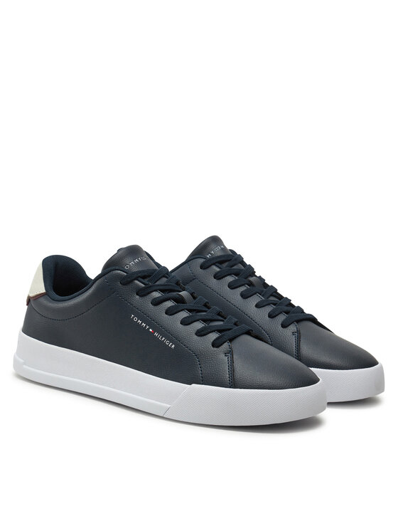 Tommy Hilfiger Αθλητικά Tommy Hilfiger Th Court Lth Detail Ess FM0FM05367 Σκούρο μπλε