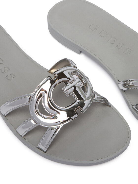 Guess Šľapky Guess FLJHO2 ELE03 Strieborná
