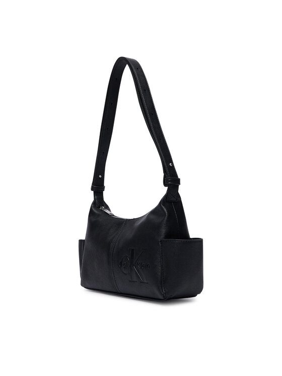 Calvin Klein Borsetta Calvin Klein Pockets Monologo Crossbody LV04F3687G Nero