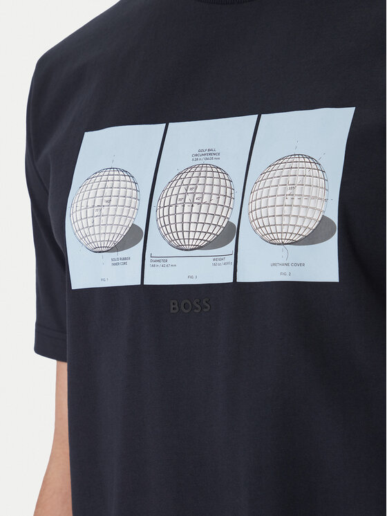 BOSS BOSS Camiseta Terrace Photo 50559353 Azul marino Relaxed Fit