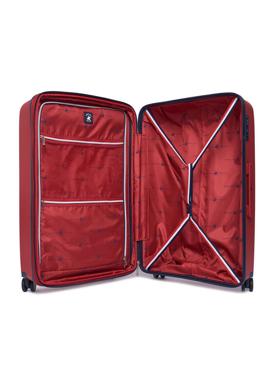 Beverly Hills Polo Club Liels koferis Beverly Hills Polo Club BHPC-WAL-006-L Tumši zils