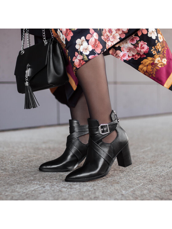 Steve Madden Ботильйони Steve Madden Jizz SM11000835-03001-001 Чорний