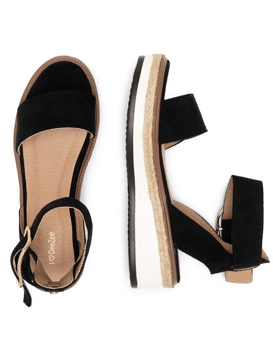 DeeZee Sandali DeeZee WS091-01 Nero