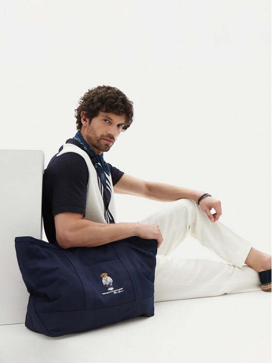 Polo Ralph Lauren Taška Polo Ralph Lauren Polo Bear 405962430001 Tmavomodrá