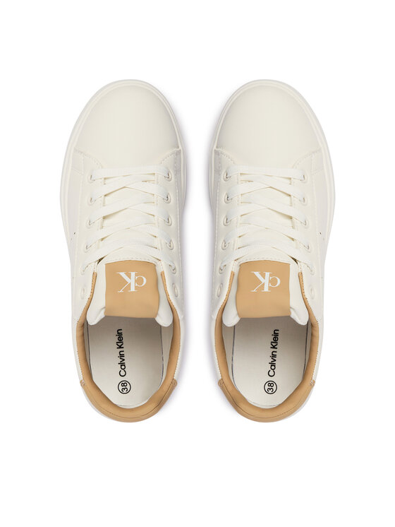 Calvin Klein Snīkeri Calvin Klein Low Cut Lace-Up V3X9-83301-1355A S Balts