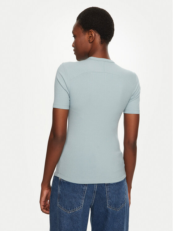 Calvin Klein Calvin Klein Majica K20K208052 Svetlo modra Slim Fit