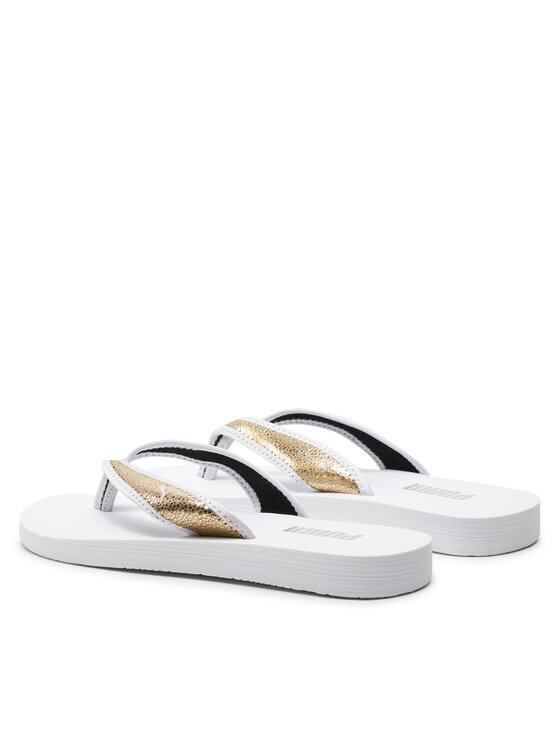 Puma Σαγιονάρες Puma Sandy Flip Metallic Shine 700511-01 Λευκό