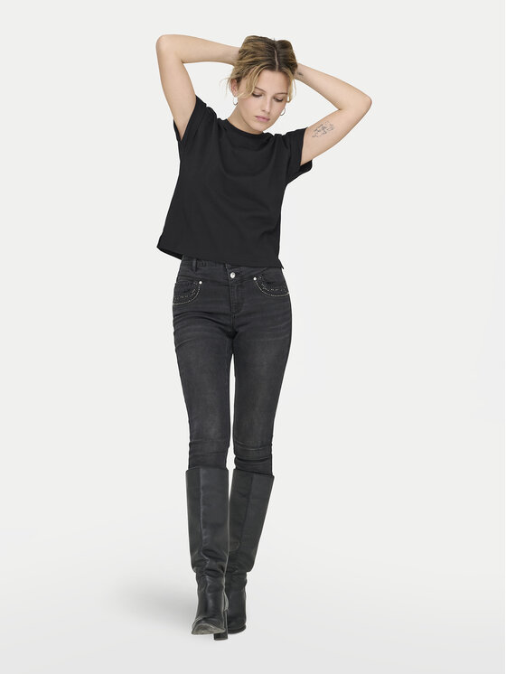 ONLY ONLY Camiseta Erica 15308926 Negro Oversize