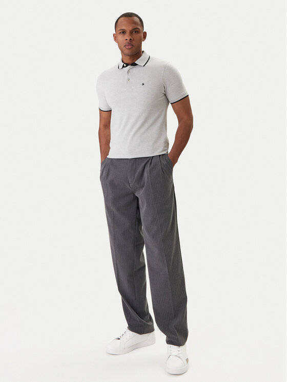 Jack & Jones Jack & Jones Polo marškinėliai Paulos 12136668 Pilka Slim Fit