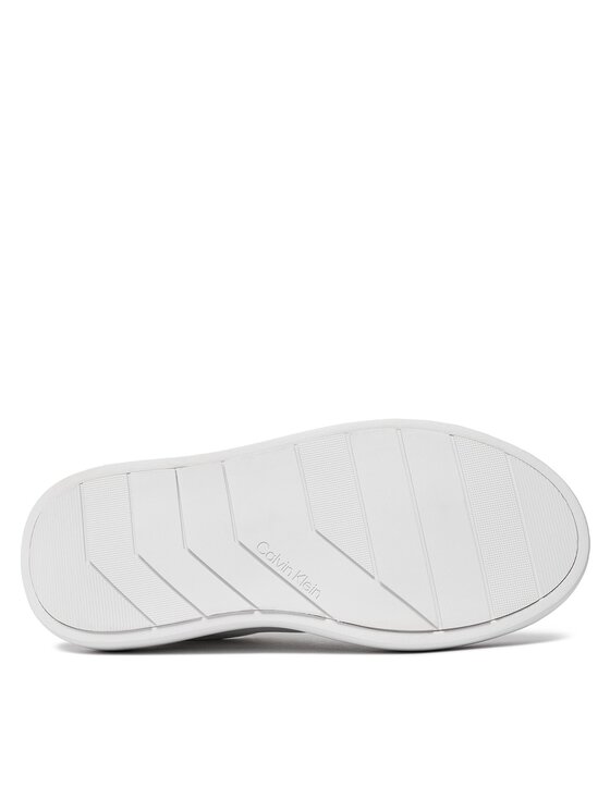 Calvin Klein Sneakers Calvin Klein Bubble Cupsole Lace Up Metallic HW0HW02008 Argintiu