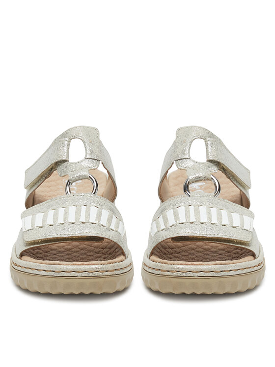 Rieker Nazouváky Rieker 60481-40 Stříbrná