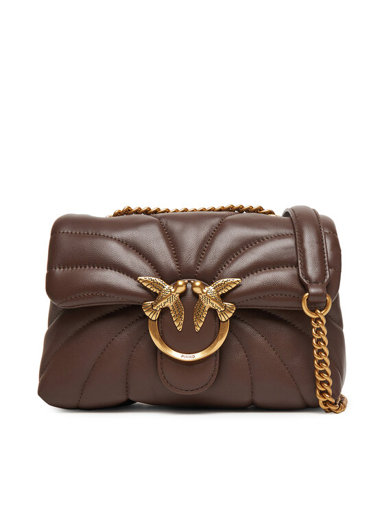 PINKO Kabelka PINKO Love Puff Mini Cl AI 24-25 PLTT 100039 A1EX Hnědá