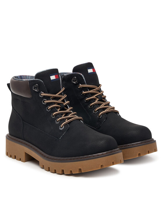 Tommy Hilfiger Ghete Tommy Hilfiger T3X5-35280-0296A695 S Negru