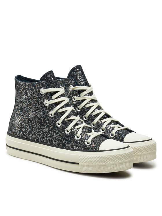 Converse Кеди Converse Chuck Taylor All Star Lift Platform Glitter A09551C 401 Чорний