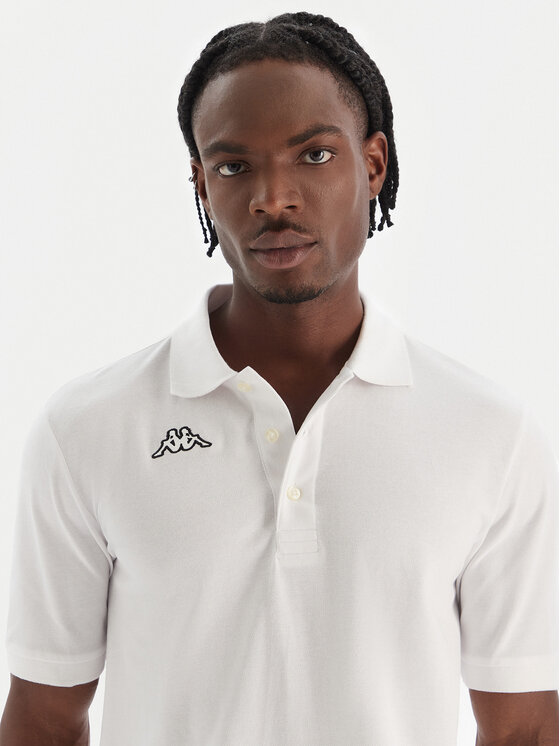 Kappa Kappa Polo Logo Sharas Mss 302B3D0 Blanco Regular Fit