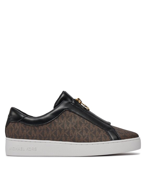 MICHAEL Michael Kors Снікерcи MICHAEL Michael Kors Keaton Zip Slip On 43R4KTFP2B Коричневий