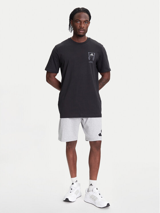 adidas adidas Футболка Stadium Crowd lJX7474 Чорний Loose Fit
