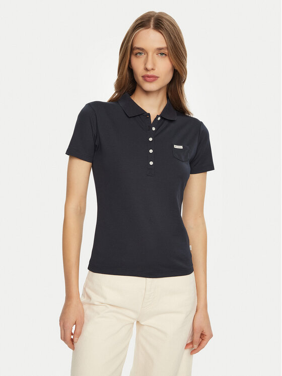 Guess Guess Поло W5RP47 KARS2 Cиній Regular Fit