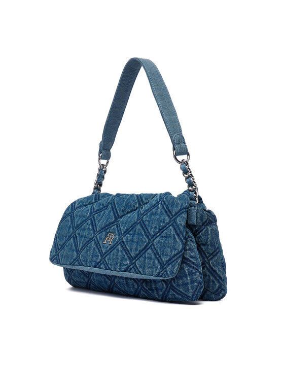 Tommy Hilfiger Kabelka Tommy Hilfiger Th Feminine Shoulder Bag Denim AW0AW18865 Modrá