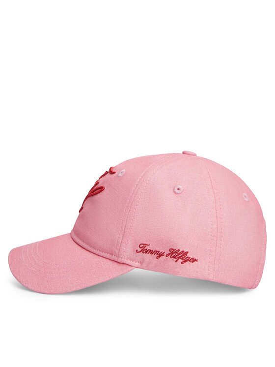 Tommy Hilfiger Cappellino Tommy Hilfiger Logo Embroidery Baseball Cap AW0AW18338 Rosa