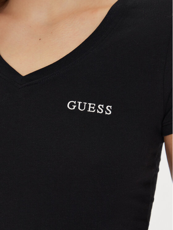 Guess Guess Póló O5RI02 KBBU1 Fekete Regular Fit