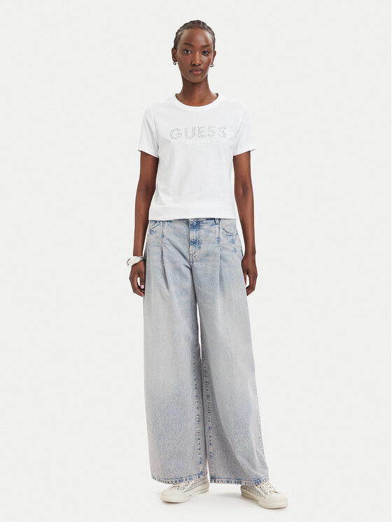 Guess Guess Футболка W6GI15 K3035 Білий Regular Fit