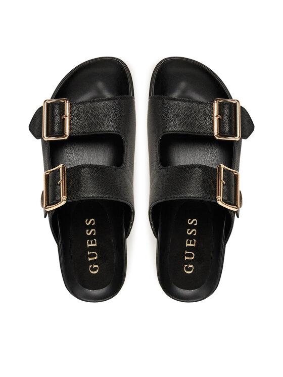 Guess Natikače Guess FLTFST LEA03 Crna