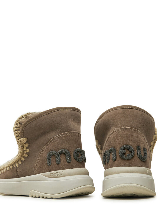 Mou Cizme de zăpadă Mou Eskimo Jogger Glitter Logo FW421001A Maro