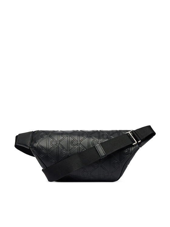 Calvin Klein Nerka Calvin Klein Emblem Aop Deboss Waistbag LV04D3564G Czarny