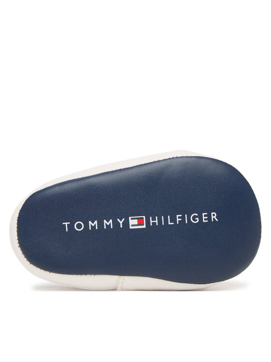 Tommy Hilfiger Sneakers Tommy Hilfiger Low Cut Velcro T0B9-34328-1582 Alb