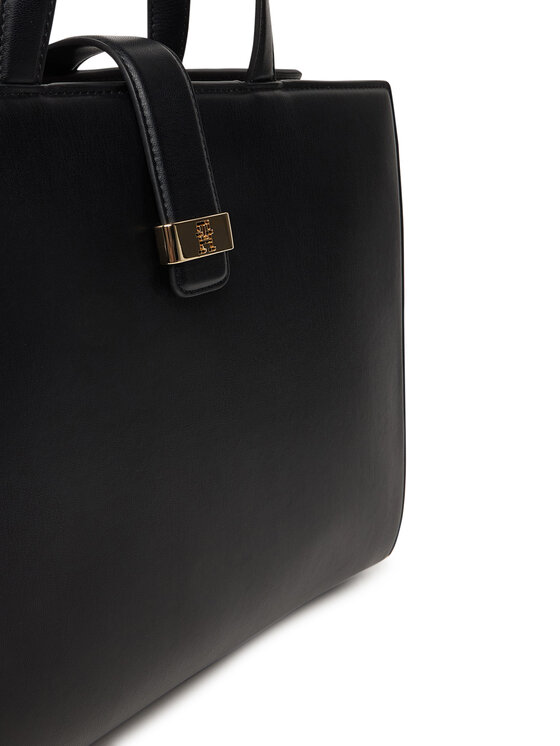 Tommy Hilfiger Дамска чанта Tommy Hilfiger Th Heritage Satchel AW0AW18287 Черен