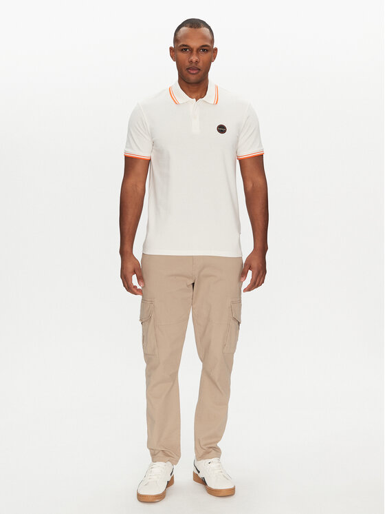 Napapijri Napapijri Поло E-Macas NP0A4ID5N1A1 Білий Regular Fit