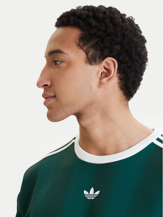 adidas adidas Camiseta adicolor Jacquard KD5834 Verde Loose Fit