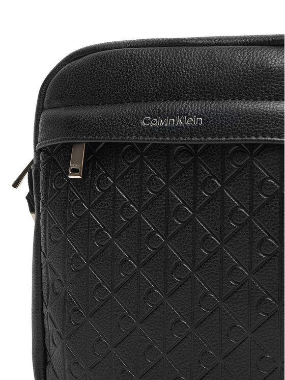 Calvin Klein Borsellino Calvin Klein Emblem Emboss Reporter LV04D3204G Nero