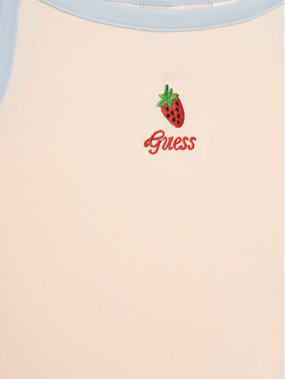 Guess Guess Топ J5GI07 KCU20 Рожевий Slim Fit