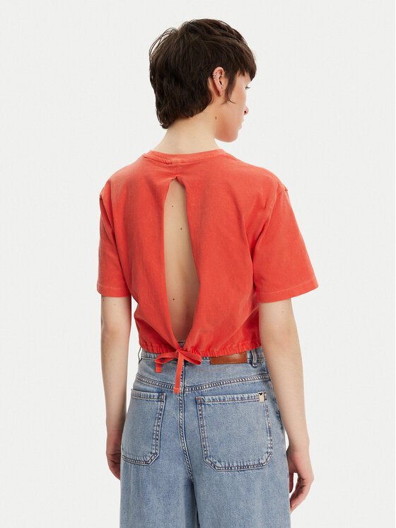 Tommy Jeans Tommy Jeans T-shirt DW0DW20324 Arancione Relaxed Fit