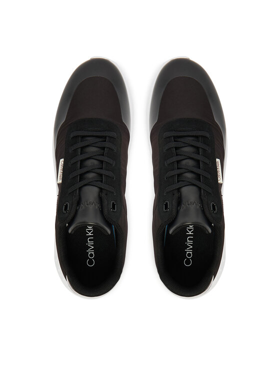 Calvin Klein Sneakersy Calvin Klein Eva Runner Lace Up Mat Mix YW0YW02016 Černá