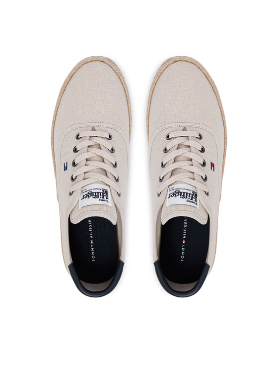 Tommy Hilfiger Espadryle Tommy Hilfiger Th Hi Vulc Core Jutte Canvas FM0FM05872 Szary