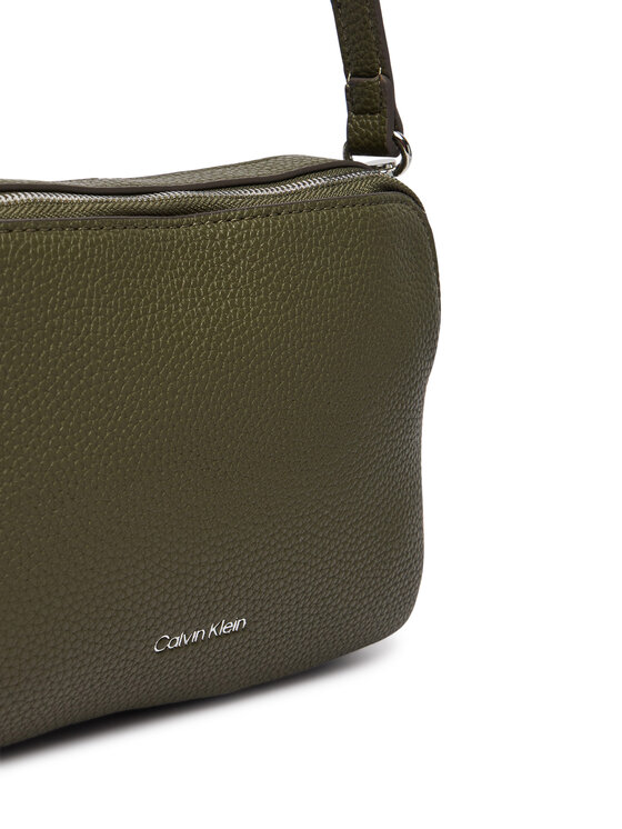 Calvin Klein Torebka Calvin Klein Webbing 2X Strap Camera Bag LV04F3656G Zielony ciemny