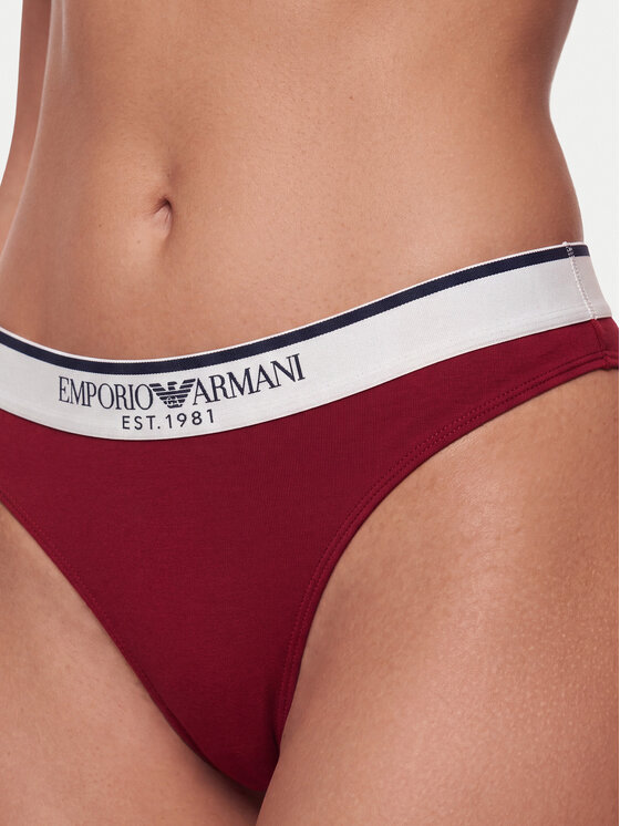 Emporio Armani Underwear Emporio Armani Underwear Conjunto de bragas brasileñas EW005197 AF27298 U5084 Guinda/burdeos